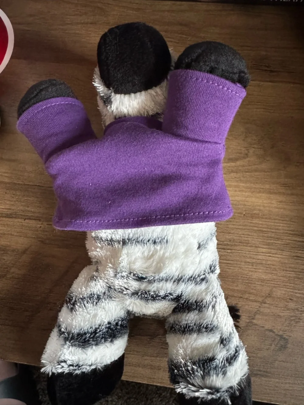 Zebra Pens Go Wild plush